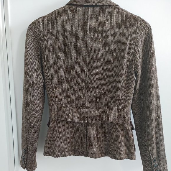 Jacob Vintage Tweed Blazer Brown - Picture 4 of 4